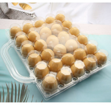 disposable plastic 30 holes egg tray with handle